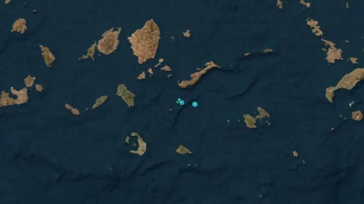 Σεισμός 3,6 Ρίχτερ σημειώθηκε τα μεσάνυχτα στην Αρκεσίνη Αμοργού