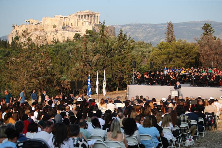 Στον Λόφο της Πνύκας η Τελετή Έναρξης της 66ης Διεθνούς Συνόδου της ΔΟΑ  για Νέους Ολυμπιακούς Πρεσβευτές
