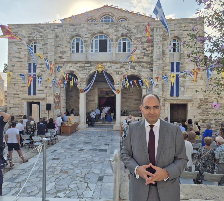 Μήνυμα Δημάρχου Πάρου για τον εορτασμό της Κοιμήσεως της Θεοτόκου