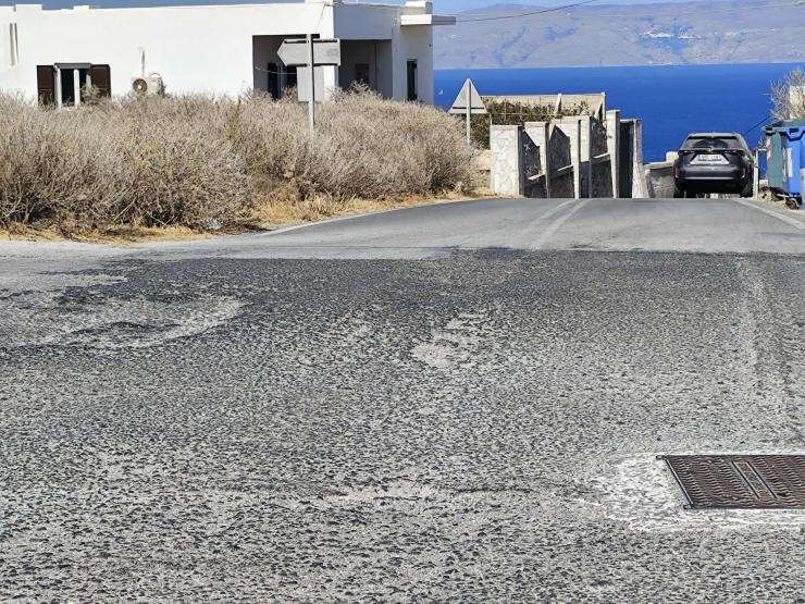 Παραμένει η κακή ποιότητα ασφαλτόστρωσης 