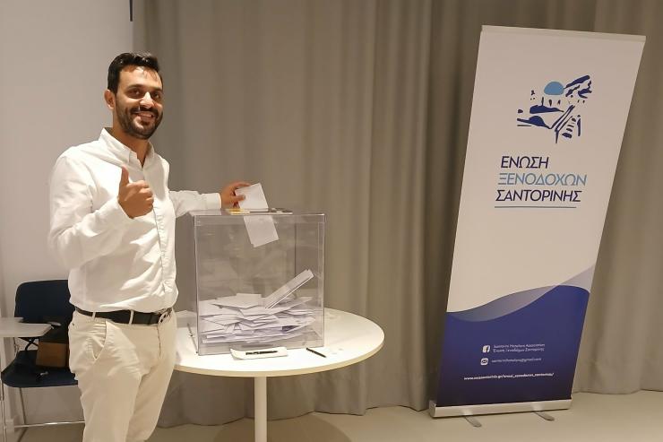 Πρώτος και πάλι ο Αντώνης Παγώνης στις εκλογές της Ένωσης Ξενοδόχων Σαντορίνης