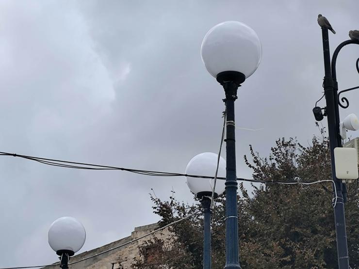Αποκατάσταση του φωτισμού της μουσικής εξέδρας 