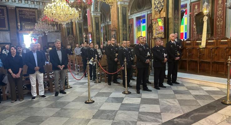 Ν. Αιγαίο: Εορτάστηκε η “Ημέρα της Αστυνομίας” και του προστάτη της Αγίου Αρτεμίου