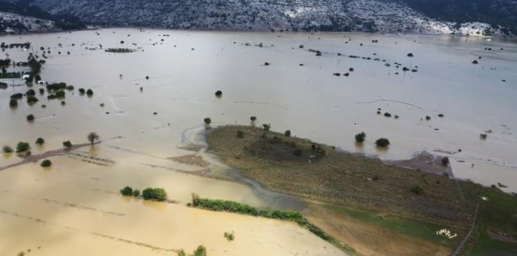 Εικόνες βιβλικής καταστροφής στο Οροπέδιο Λασιθίου