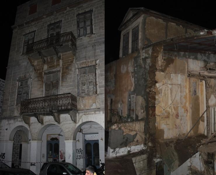 Καταρρέει το κληροδότημα “Άννης Κουτσοδόντη” - Πτώση τοίχου 