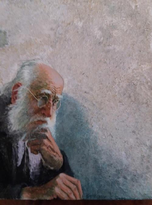 Λογότυπο πολιτιστικών εκδηλώσεων Τήνου το πορτρέτο του Π. Ζουμπουλάκη