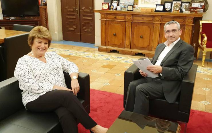 Συνάντηση Χρυσής Βιτσικάλη με τον Γ. Χατζημάρκο