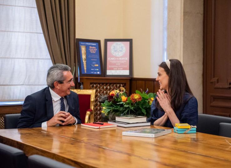 Συνάντηση Χατζημάρκου με την Αριάνα Ροκφέλερ