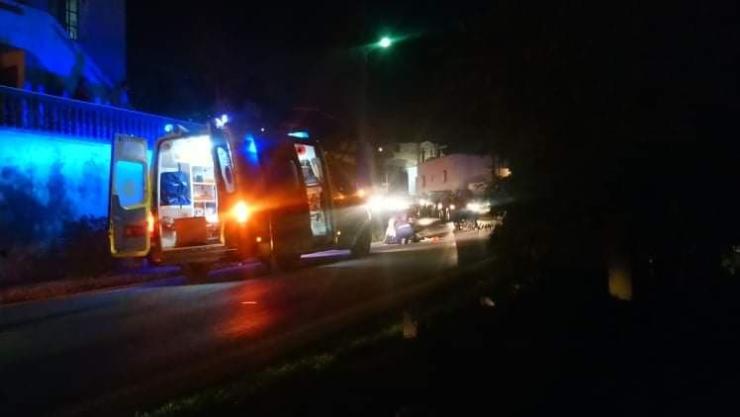 Παρασύρθηκε πεζός από μηχανή στον δρόμο του Κάτω Μάννα 