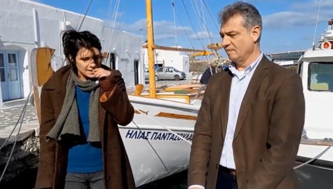 Παρουσίαση της λειτουργίας του πλωτού κάδου απορριμμάτων στην Πάρο 