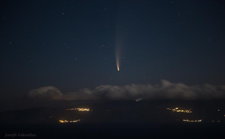 O κομήτης Neowise “φώτισε” τις Κυκλάδες 