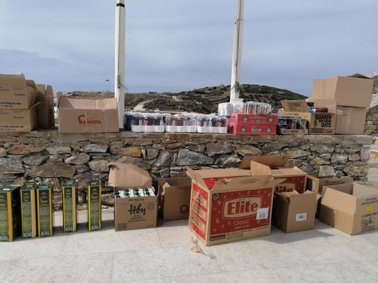 Δωρεά τροφίμων στην Αμοργό από το Ίδρυμα Σταύρος Νιάρχος 
