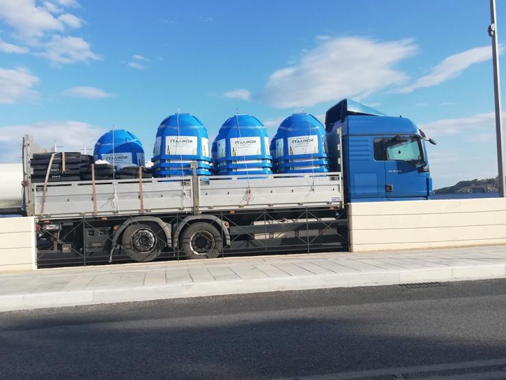 Νέοι κάδοι για την ανακύκλωση γυαλιού στη Σύρο 