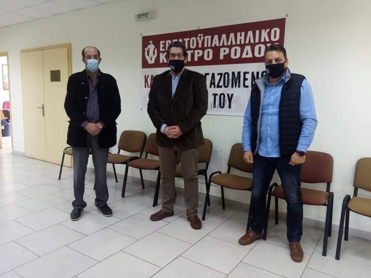 Συναντήσεις του Χαράλαμπου Κόκκινου στη Ρόδο