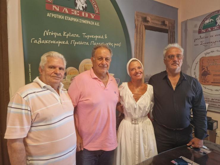 Επίσκεψη Ελίζας Βόζεμπεργκ στην Ε.Α.Σ. Νάξου