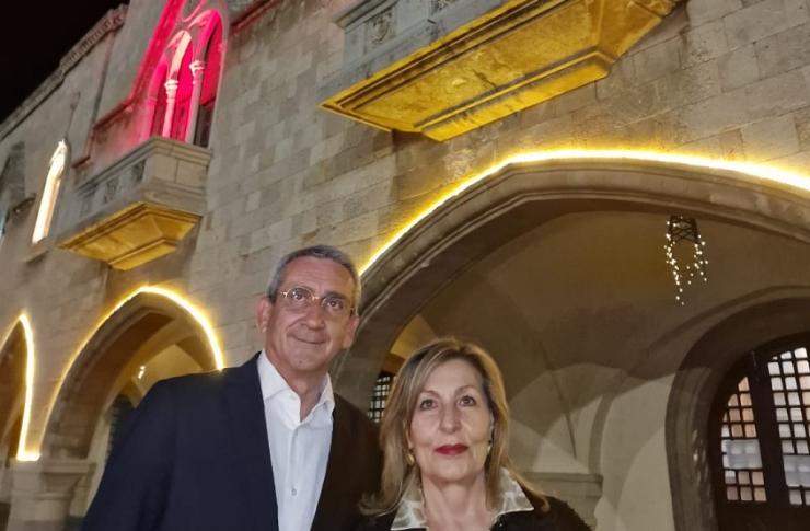 Φωταγώγηση της ΠΝΑι για την  Παγκόσμια Ημέρα Ομφαλικού Αίματος