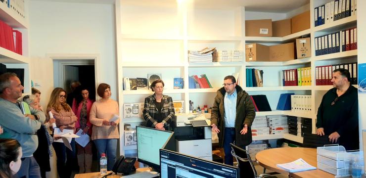 Αντιπροσωπεία της ΚΟΒ Σαντορίνης του ΚΚΕ στη ΔΕΥΑ Θήρας