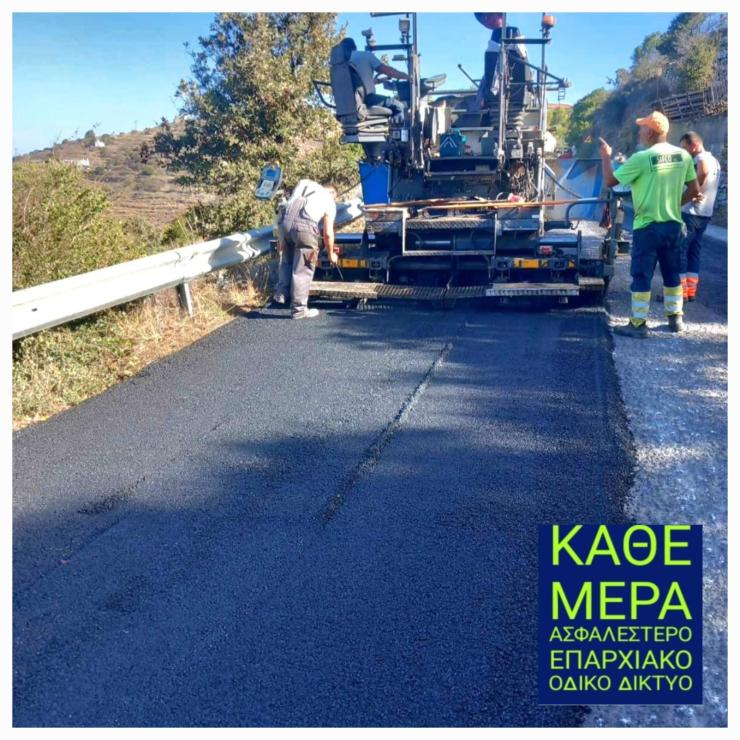 Κέα: Σε εξέλιξη ασφαλτοστρώσεις από την Περιφέρεια Ν. Αιγαίου 