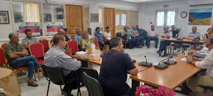 Στην Αμοργό ο αντιπεριφερειάρχης, Φιλήμων Ζαννετίδης 