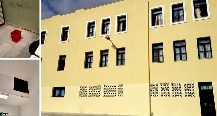 Εισροή νερού σε αίθουσες διδασκαλίας στο 1ο Γυμνάσιο Σύρου