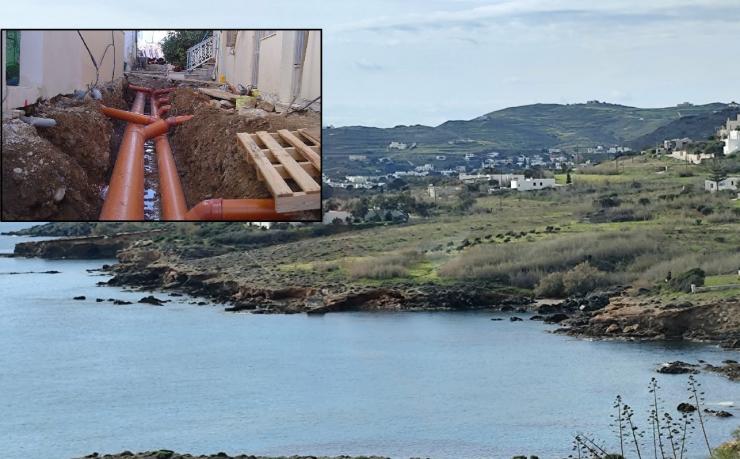 Συνδέθηκαν 500 κατοικίες στο αποχετευτικό δίκτυο Βάρης - Μέγα Γιαλού 