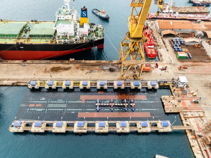 ΟΝΕΧ Ναυπηγεία Σύρου: Προηγμένο σύστημα ανέλκυσης πλοίων τύπου Syncrolift 