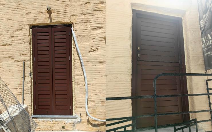 Νέα κουφώματα στο μουσείο Μάρκου Βαμβακάρη 