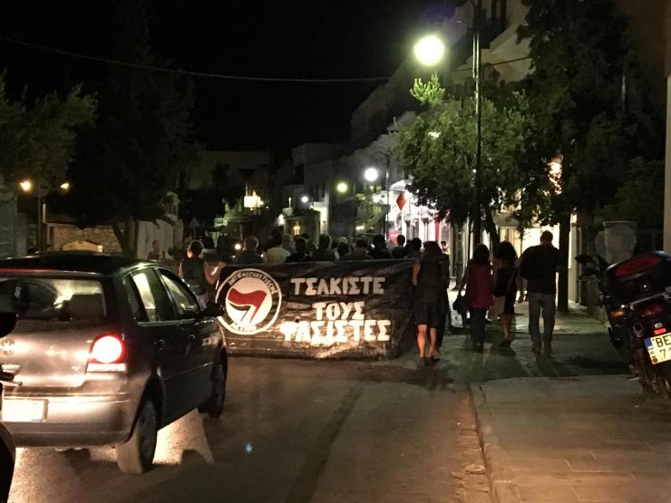 Αντιφασιστική πορεία στην Ερμούπολη