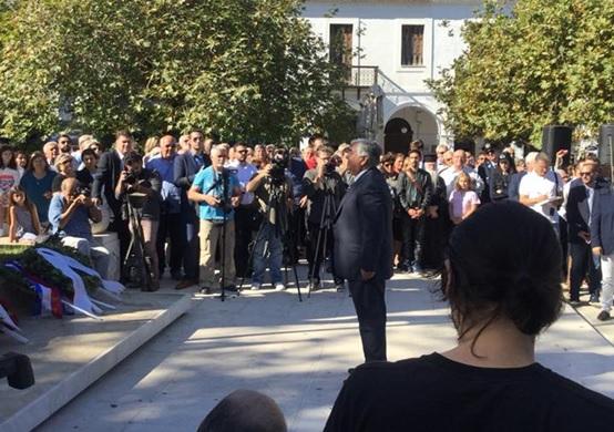 O Δήμαρχος Μήλου στην επέτειο της Ναυμαχίας του Ναβαρίνου στην Πύλο