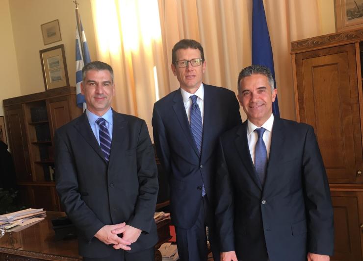 Συνάντηση Γ. Μαραγκού με τον Οικονομικό Ακόλουθο της Αμερικανικής Πρεσβείας