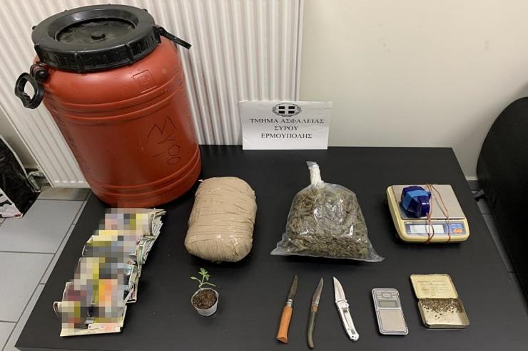 Σύλληψη για κατοχή, καλλιέργεια και διακίνηση κάνναβης στη Σύρο