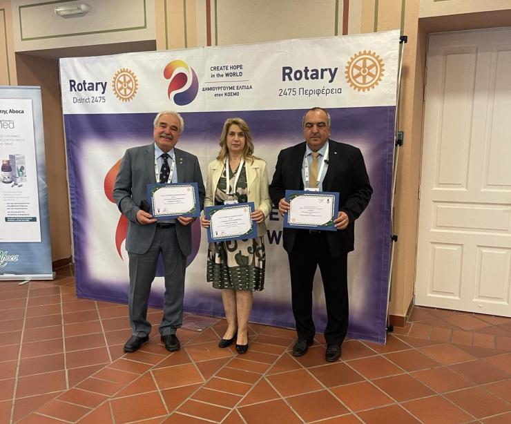 Τιμητικές διακρίσεις για τον Ροταριανό Όμιλο Σύρου