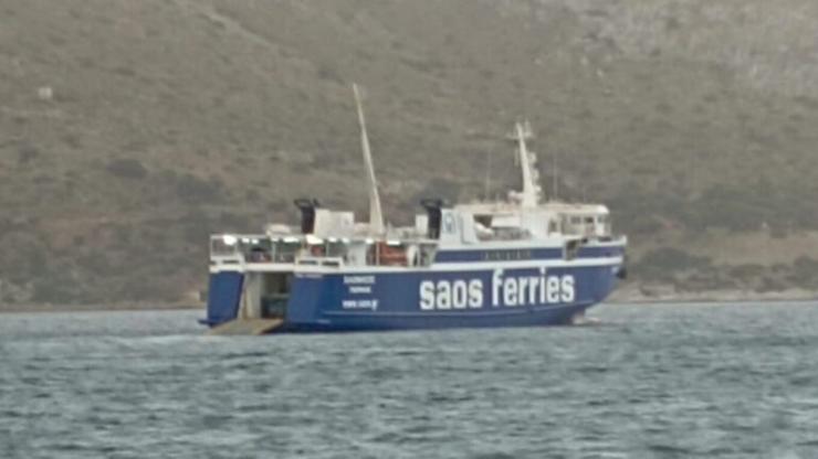 Νέο πρόβλημα για το πλοίο "SAONISOS", που επέστρεψε στη Ρόδο με βλάβη στη μηχανή