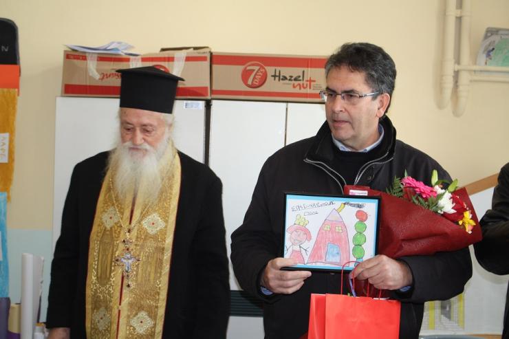 Αγιασμός στο νηπιαγωγείο Σαγκρίου