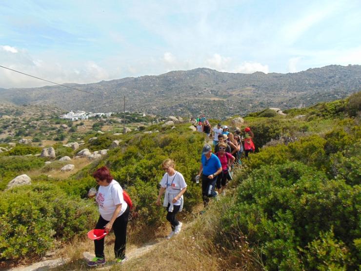 Πεζοπορική διαδρομή για τους αθλητές του 4ου Tinos Running Experience