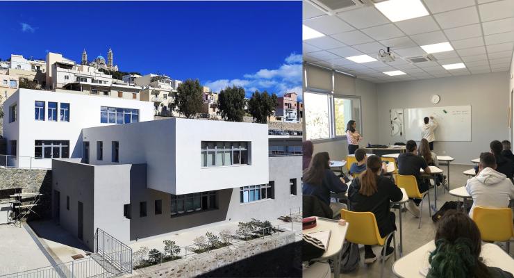 Το νέο κτήριο του Βαμβακάρειου Λυκείου παραδόθηκε στην κοινωνία της Σύρου