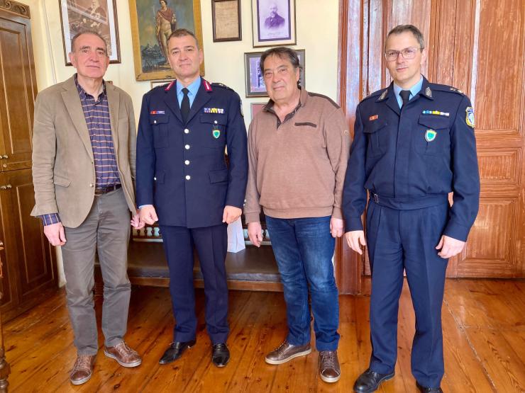 Συνάντηση δημάρχου Σύρου Ερμούπολης με τον Γενικό Περιφερειακό Αστυνομικό Διευθυντή