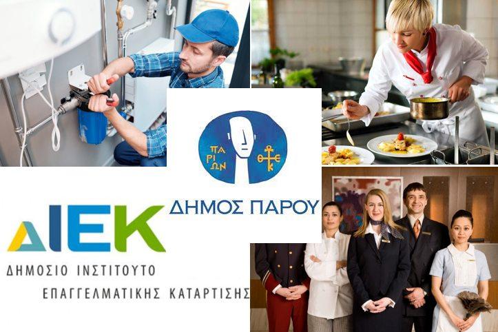  Ίδρυση ∆ηµόσιου Ινστιτούτου Επαγγελµατικής Κατάρτισης  στην Πάρο 