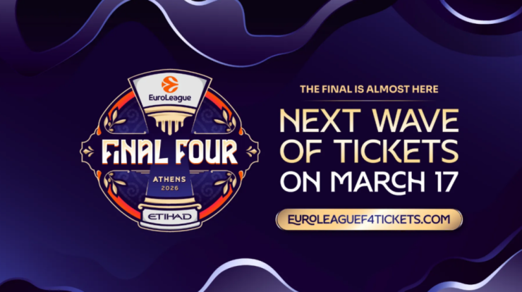 Euroleague: Στις 17 Μαρτίου η τρίτη φάση διάθεσης εισιτηρίων για το Final 4 της Αθήνας