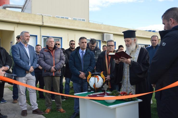 Στα εγκαίνια του γηπέδου της Ερμούπολης – ΕΠΣ Κυκλάδων ο Γ.Γ. Αθλητισμού 