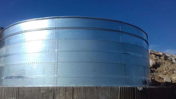 Δεξαμενή νερού στη θέση Σκαντζόχοιρος για αγροτική χρήση