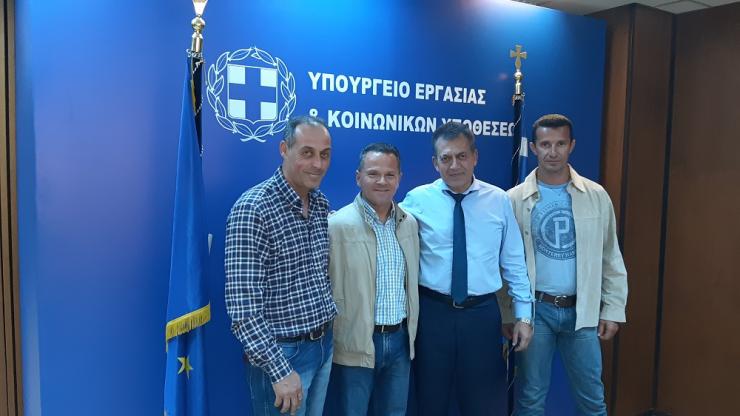 Συνάντηση με τον Υπουργό Γιάννη Βρούτση είχε η Ε.Υ.Π.Σ.