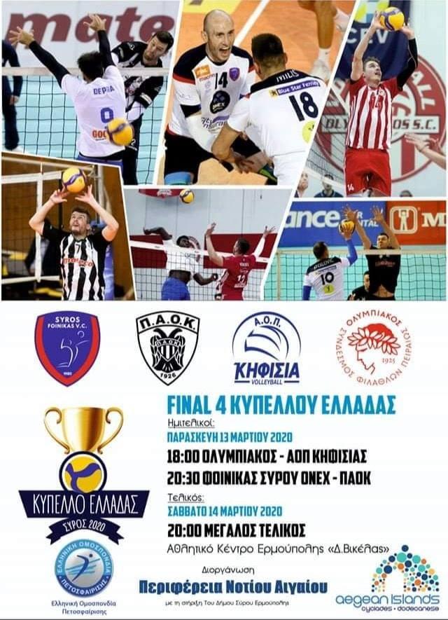 Ξεκίνησε η αντίστροφη μέτρηση για το Final four του κυπέλλου ανδρών 