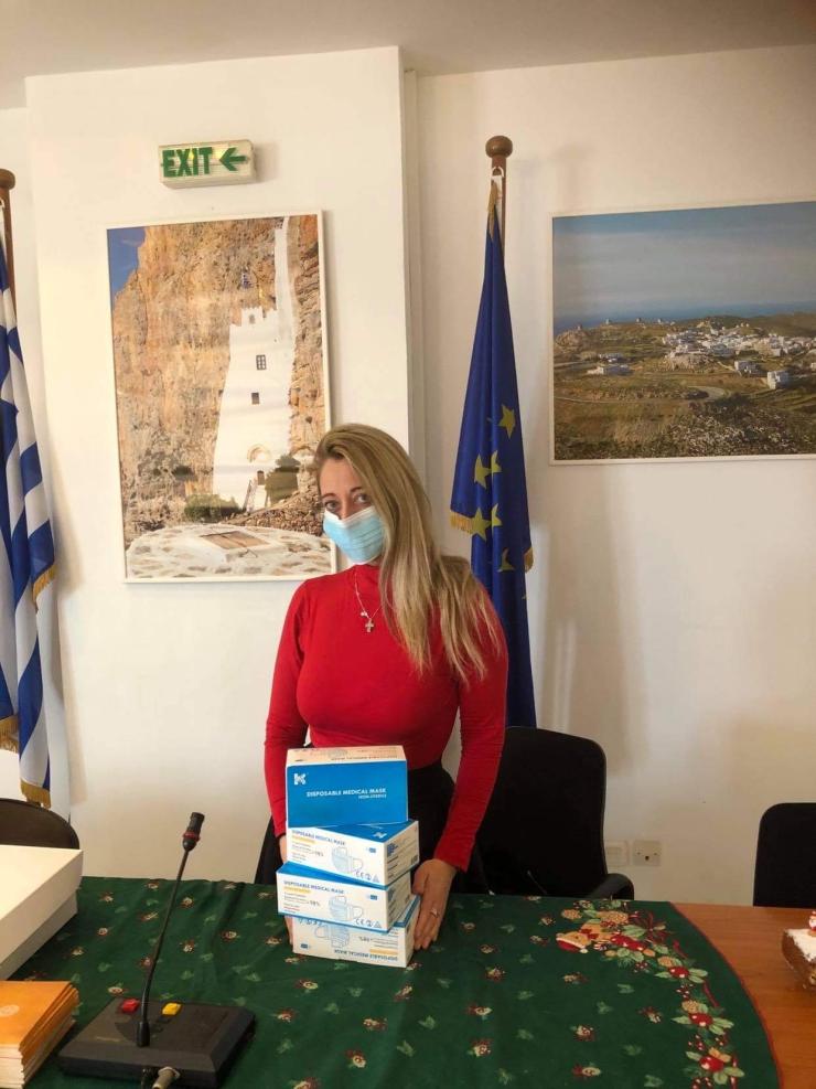 Δωρεά 1000 μασκών για τις ανάγκες των κατοίκων της Αμοργού από την Ένωση Νέων Αυτοδιοικητικών Ελλάδος (ΕΝΑ) 