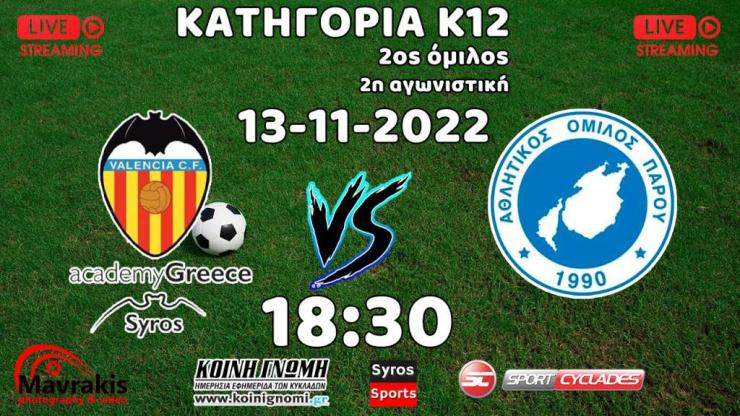 Κανονιέρηδες Σύρου - ΑΟ Πάρου (Κ12 | 2ος Όμιλος)