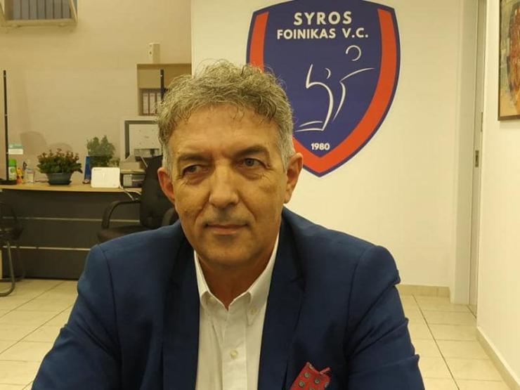 Παραιτήθηκε από πρόεδρος του Φοίνικα Σύρου ONEX ο Χρήστος Καφτηράνης 