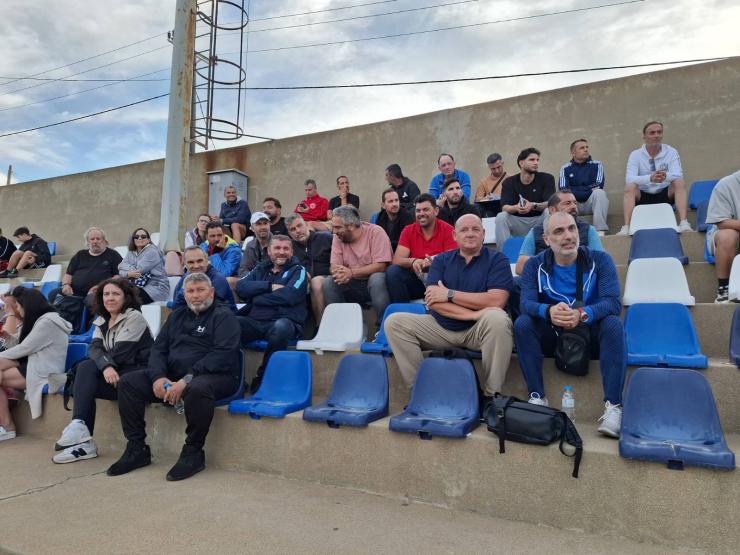 Η σχολή προπονητών παρακολούθησε το παιχνίδι της ημιτελικής φάσης της Κ14