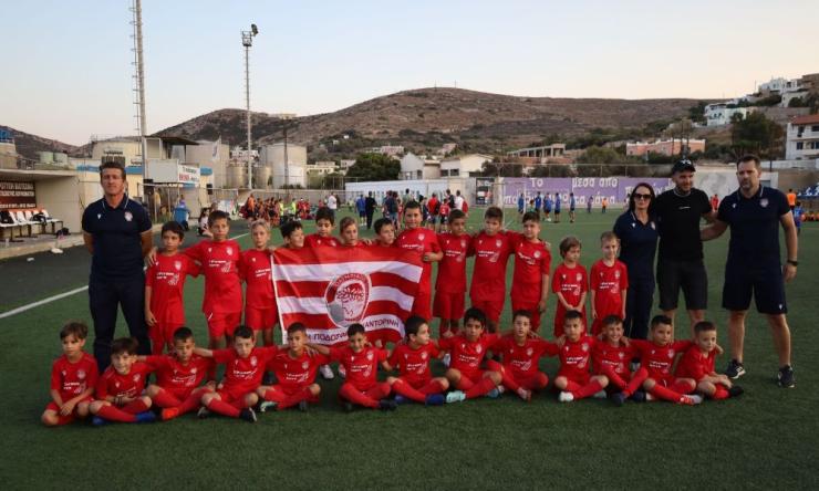 Αυξάνει τα αγωνιστικά της τμήματα η ακαδημία του Ολυμπιακού Σαντορίνης 