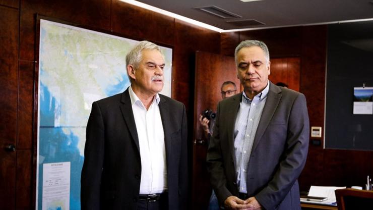 Ο Πάνος Σκουρλέτης στο Υπουργείο Προστασίας του Πολίτη