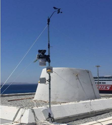 Μετεωρολογικός σταθμός στο Λιμενικό Ταμείο Μυκόνου